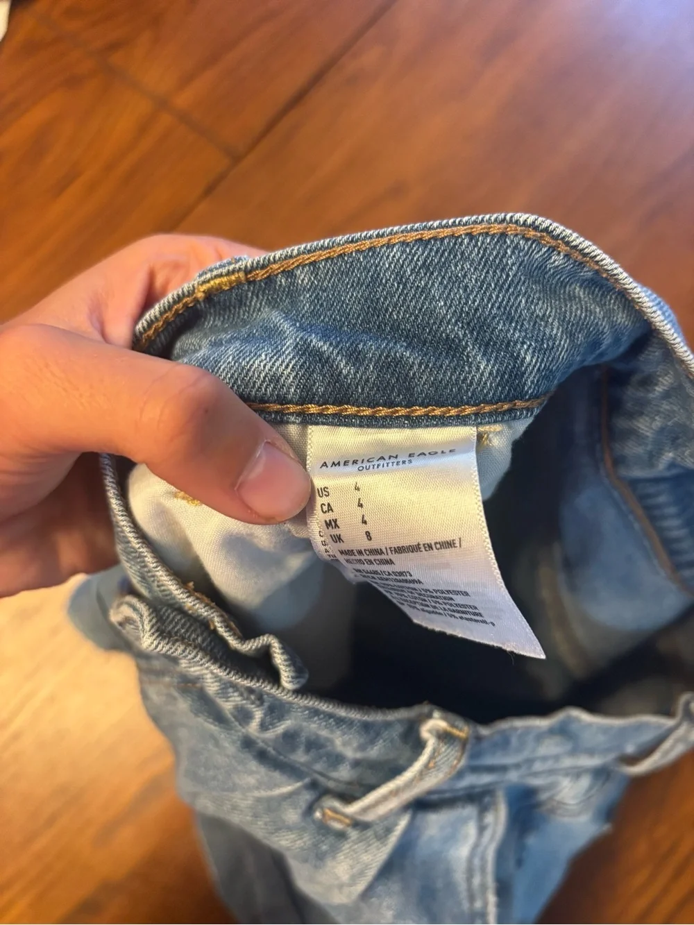 American eagle mom shorts denim baggy women's size 4